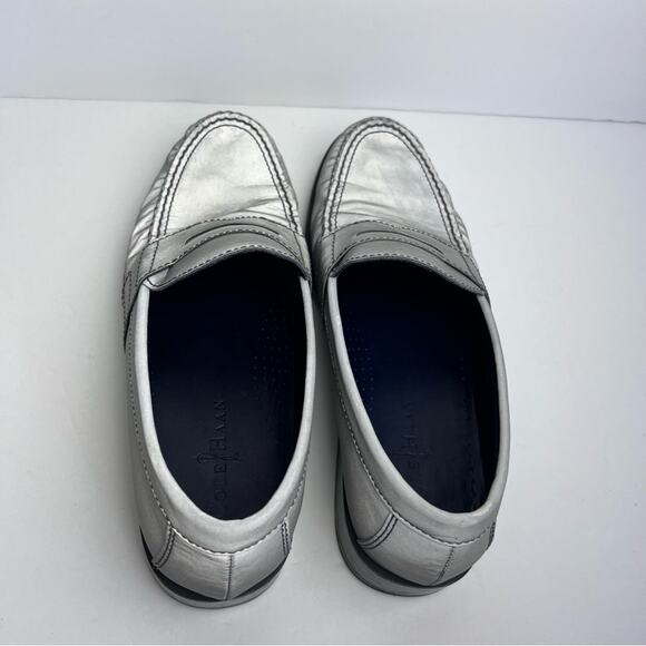 Cole Haan Nike Air Grey Silver Metallic Oxford Penny Loafer Men’s 9M main image 16